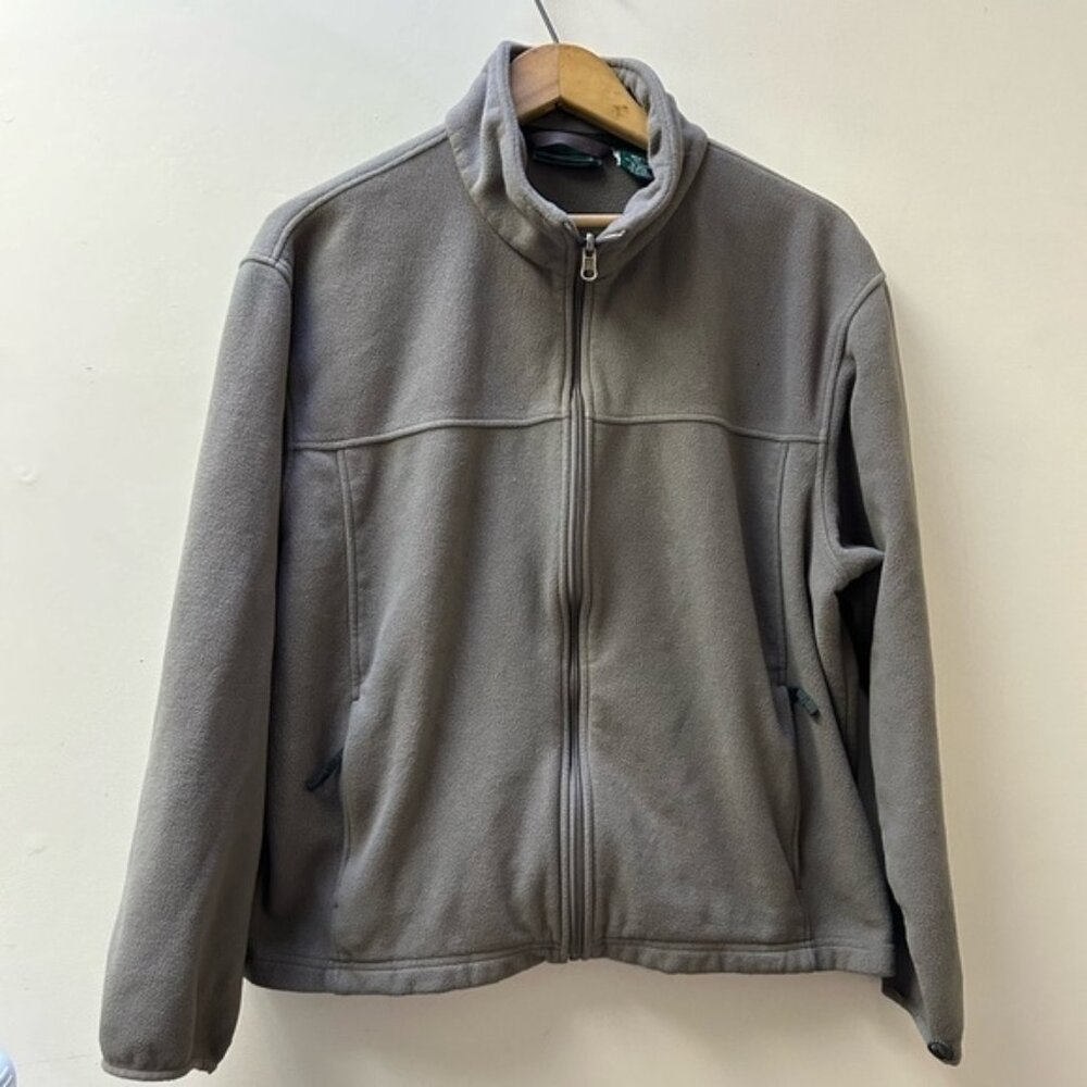 L.L Bean Fleece Zip Up Sweater Medium